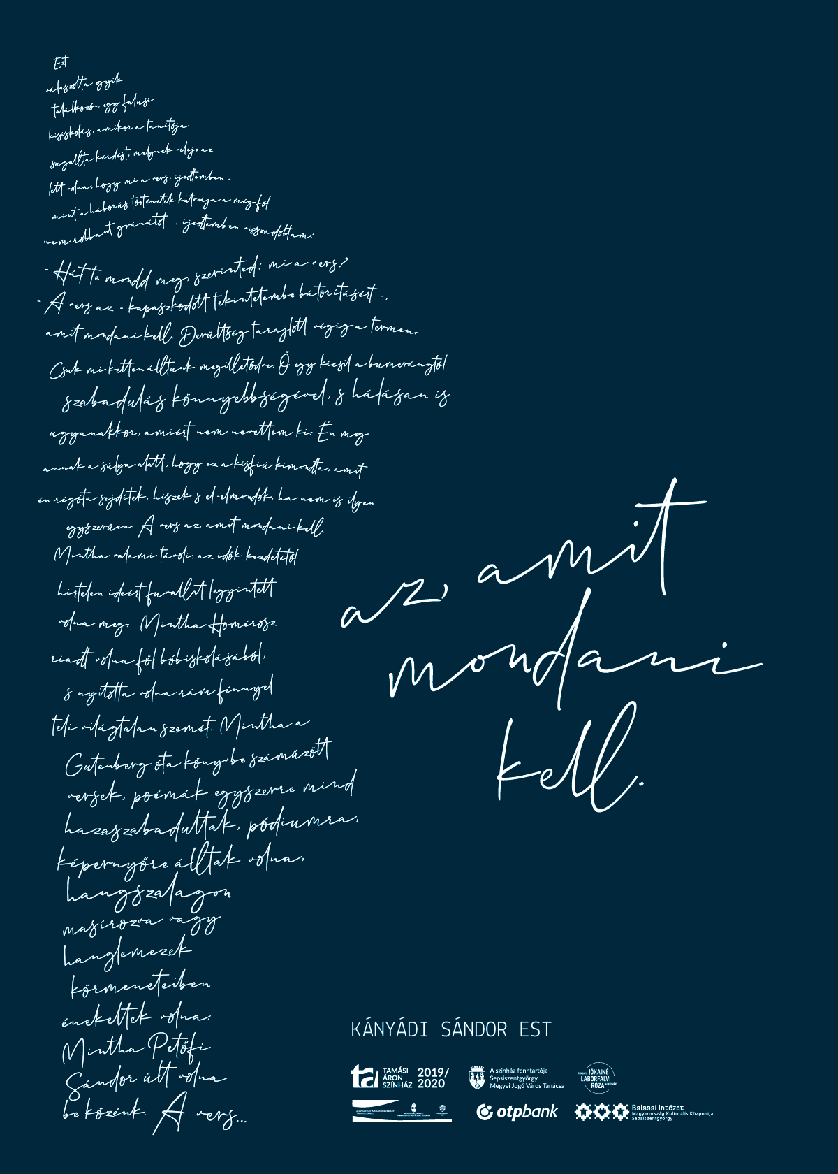 Az, amit mondani kell